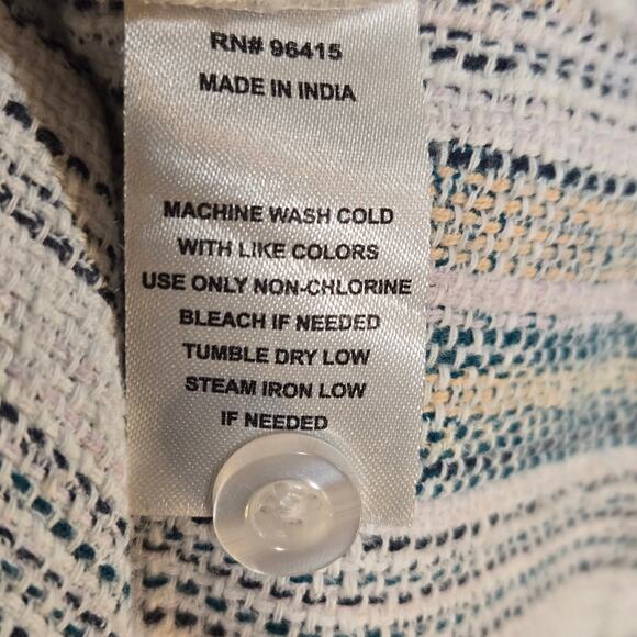 Massive Luxury Woven Striped Men's Shirt. SIze Medium - Picture 5 of 5